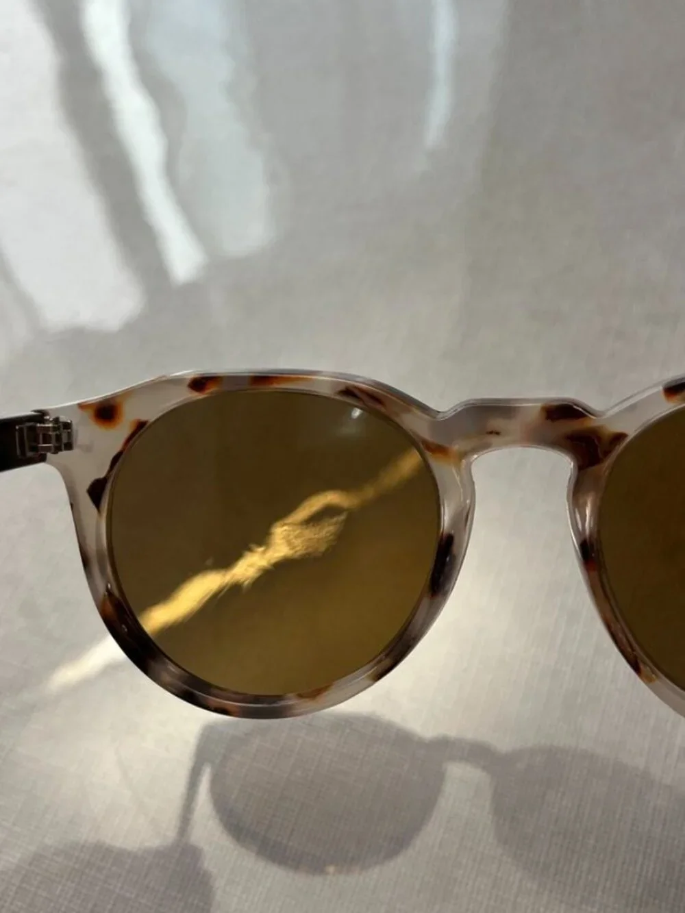 AIRE Nucleus Round Sunglasses Tortoise Cookie Brown Lens Frame